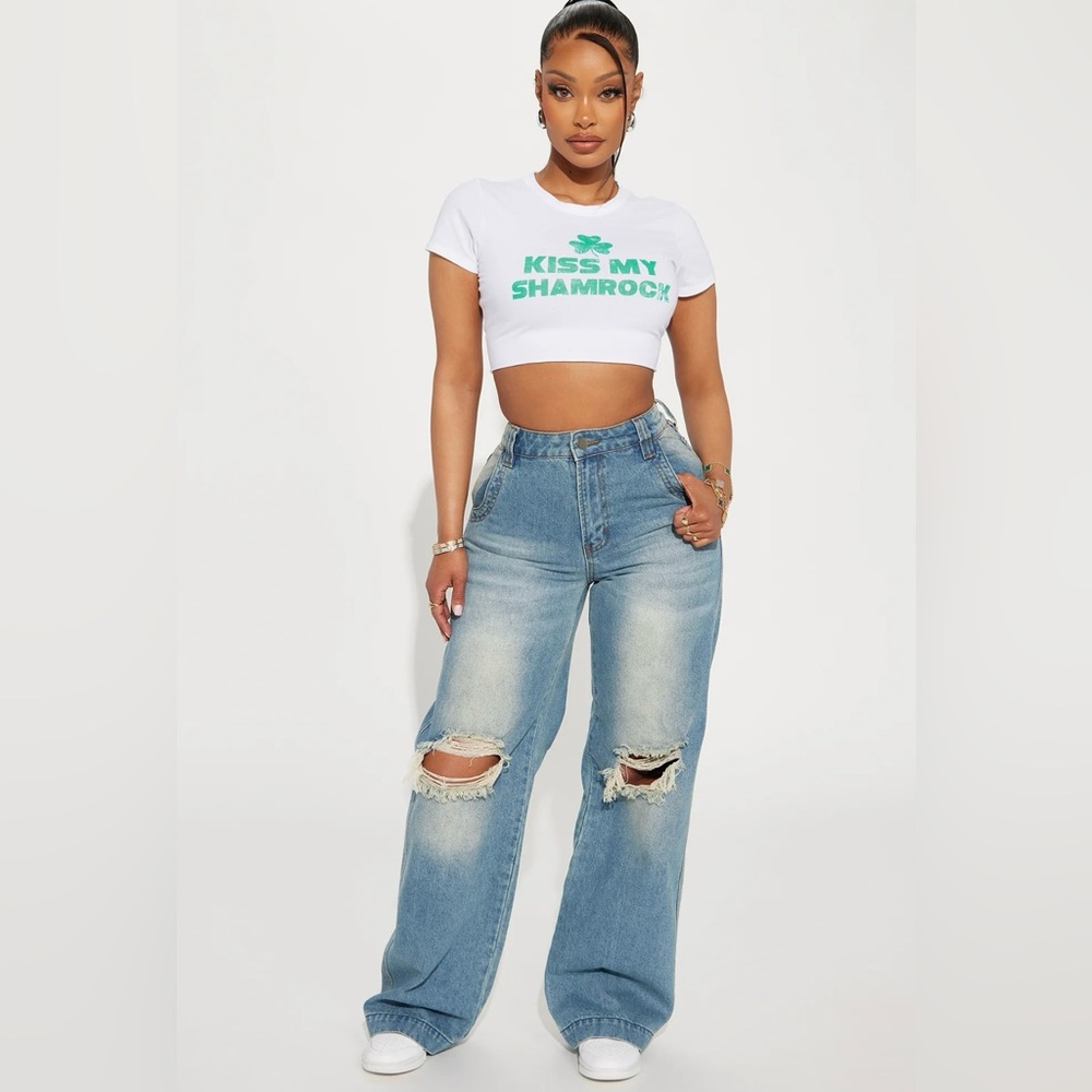 Bundle of 2 size 11 fashion nova jeans brand new - Picture 3 of 4